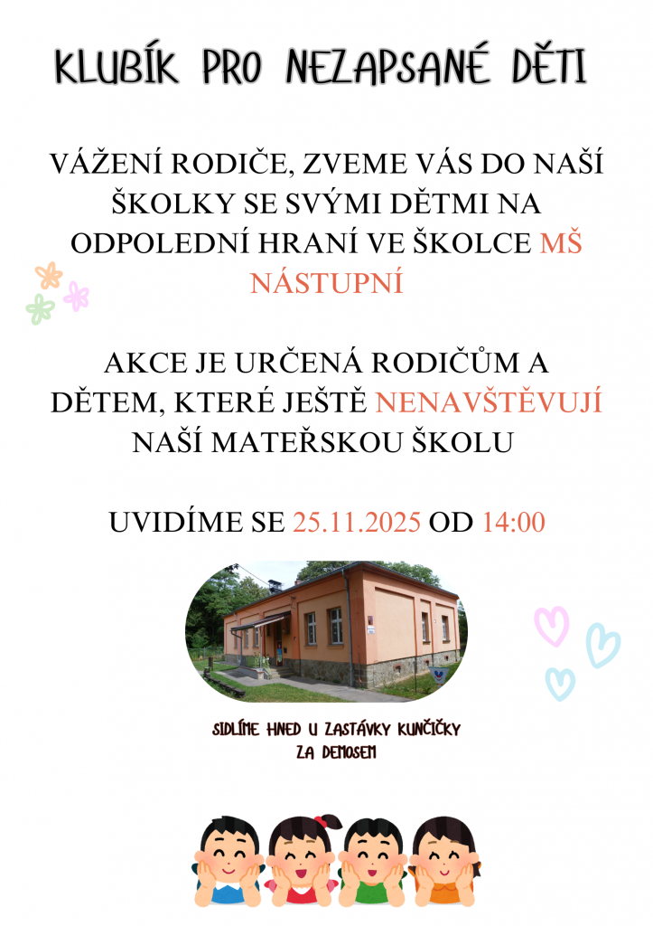 Nový termín pro Klubík